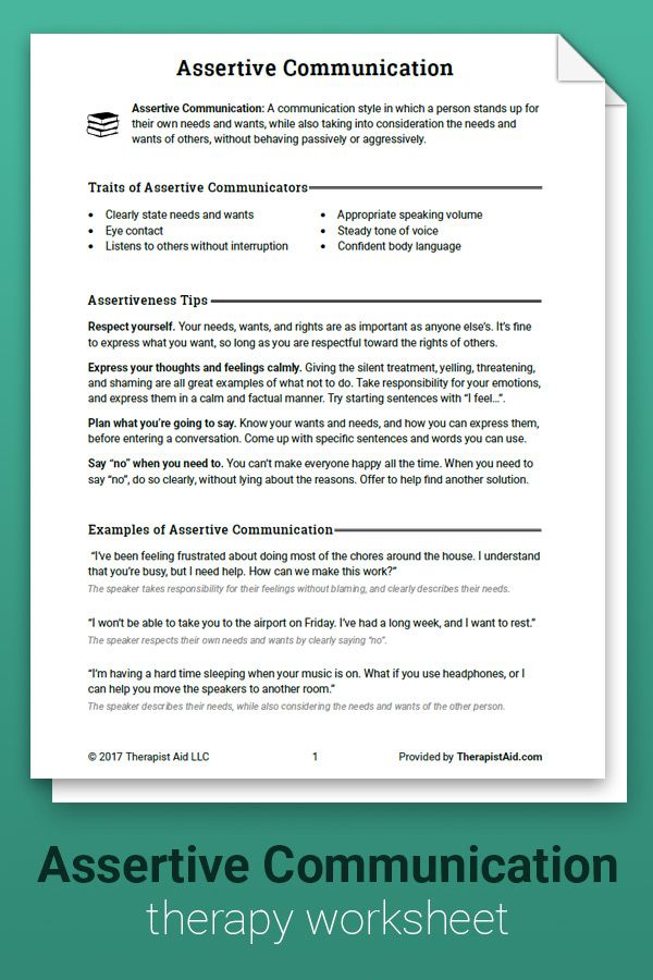 90 Printable Assertive Communication Worksheet 43