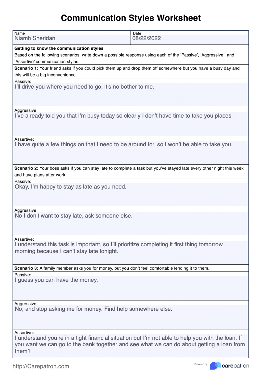 90 Printable Assertive Communication Worksheet 75