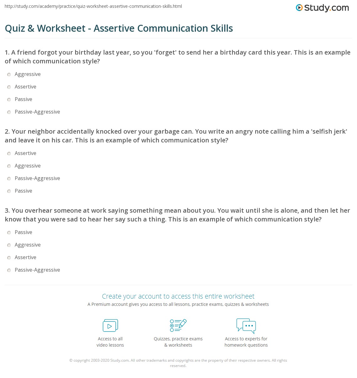 90 Printable Assertive Communication Worksheet 79