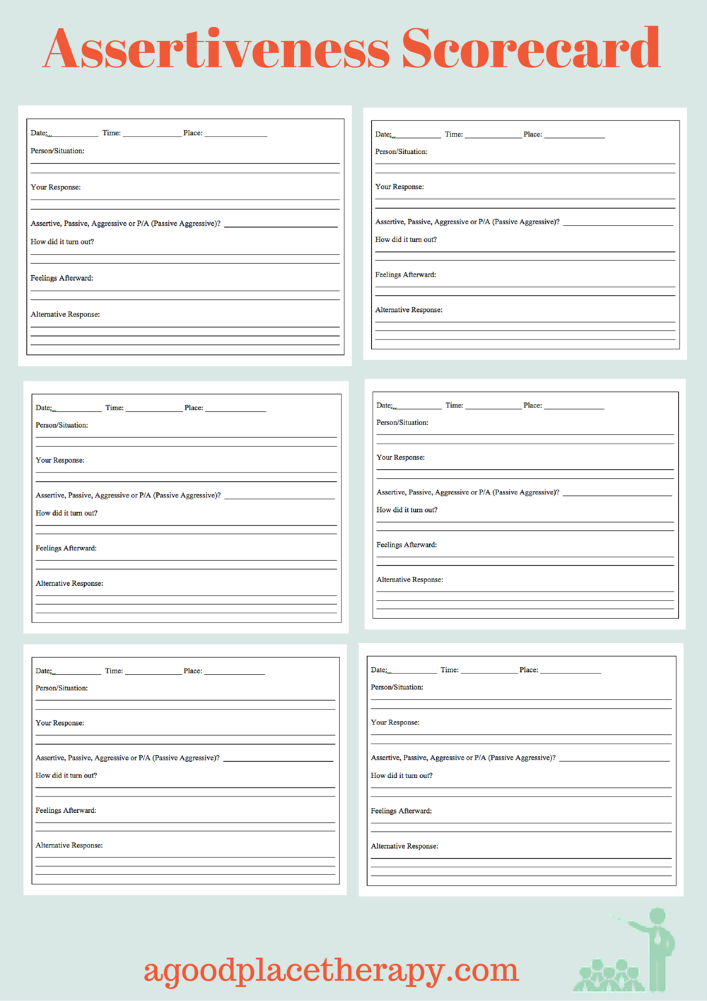 90 Printable Assertive Communication Worksheet 80