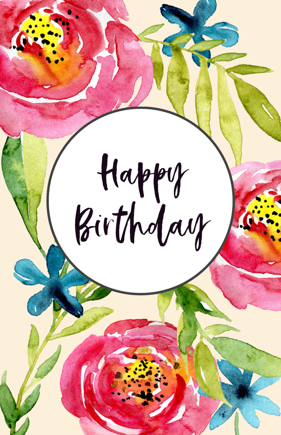 90 Printable Birthday Card Pdf 1