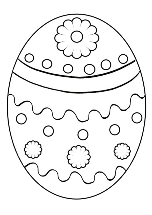 90 Printable Coloring Easter Eggs 19