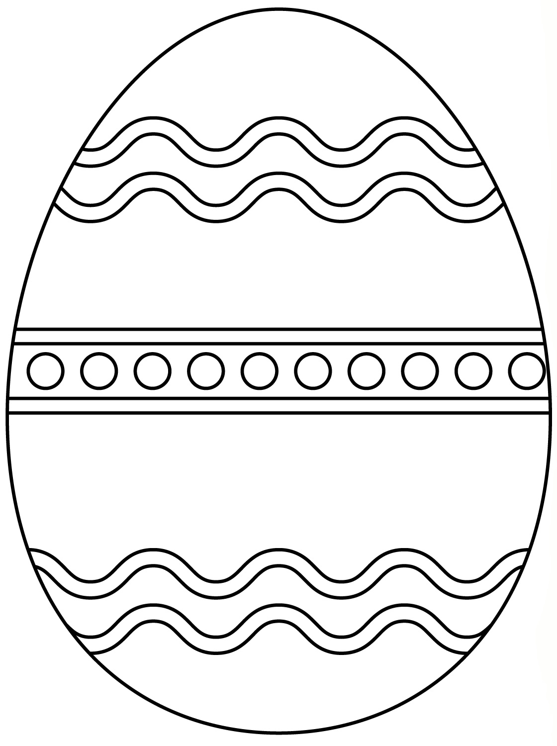 90 Printable Coloring Easter Eggs 23
