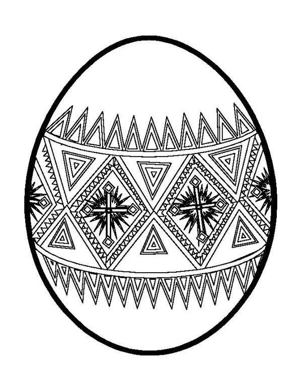 90 Printable Coloring Easter Eggs 25