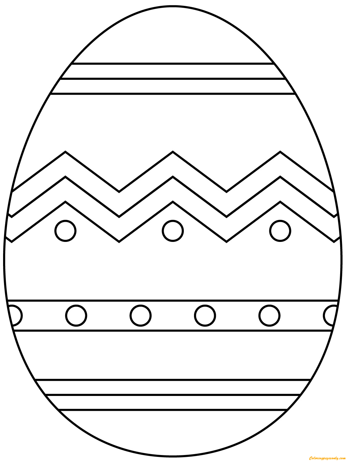 90 Printable Coloring Easter Eggs 32