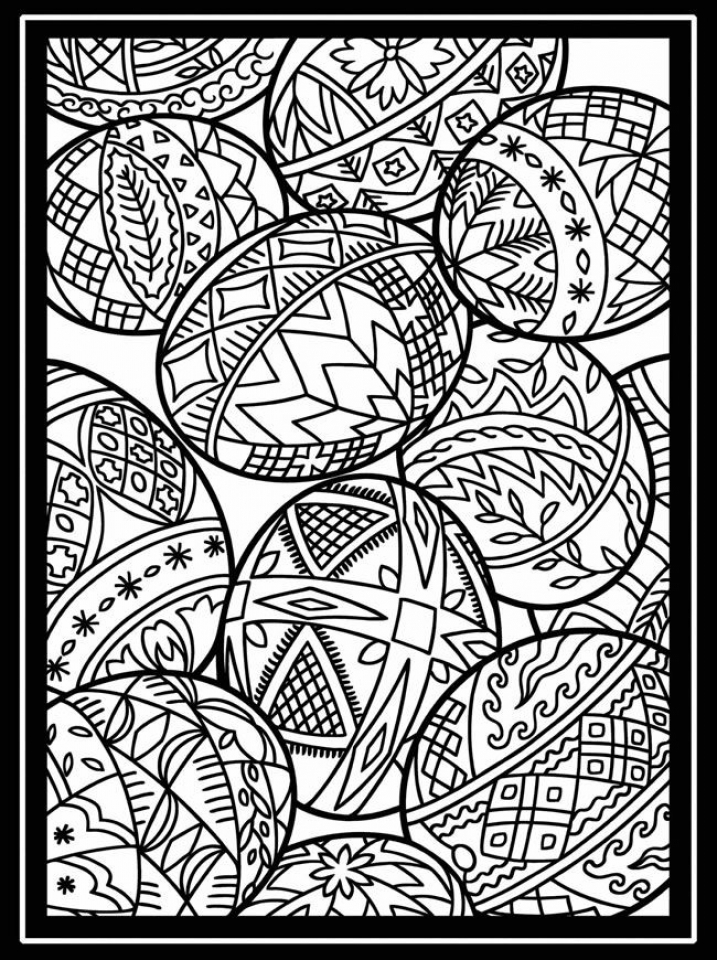 90 Printable Coloring Easter Eggs 34