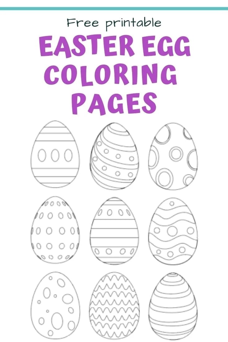 90 Printable Coloring Easter Eggs 36