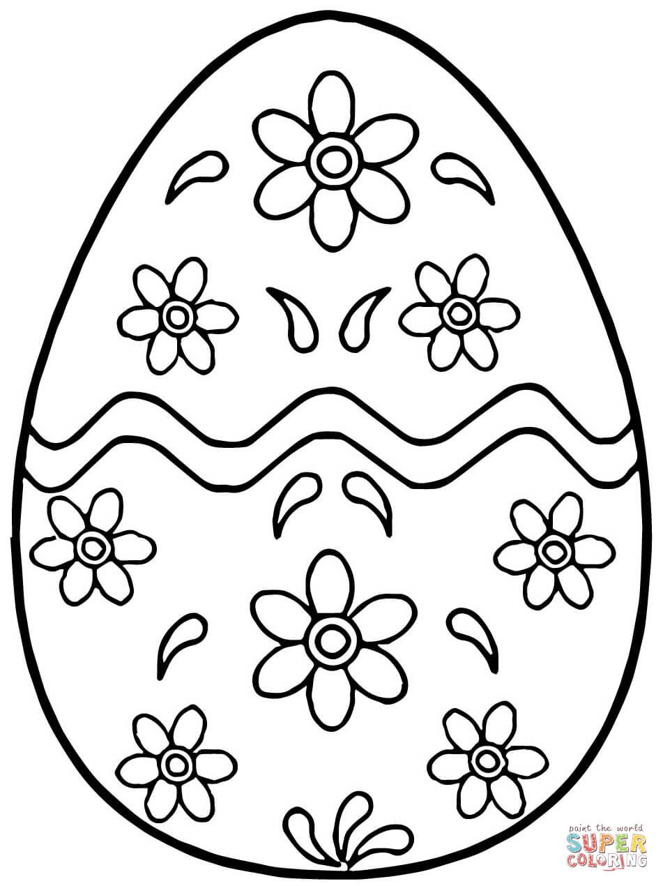 90 Printable Coloring Easter Eggs 39