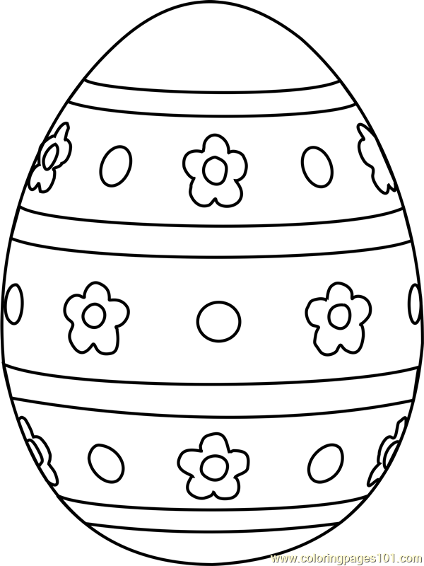 90 Printable Coloring Easter Eggs 4