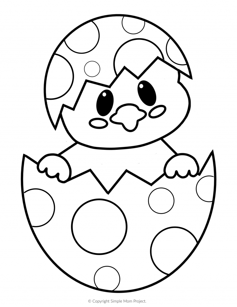 90 Printable Coloring Easter Eggs 41