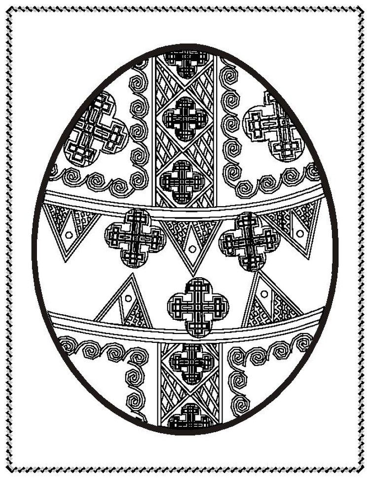 90 Printable Coloring Easter Eggs 44