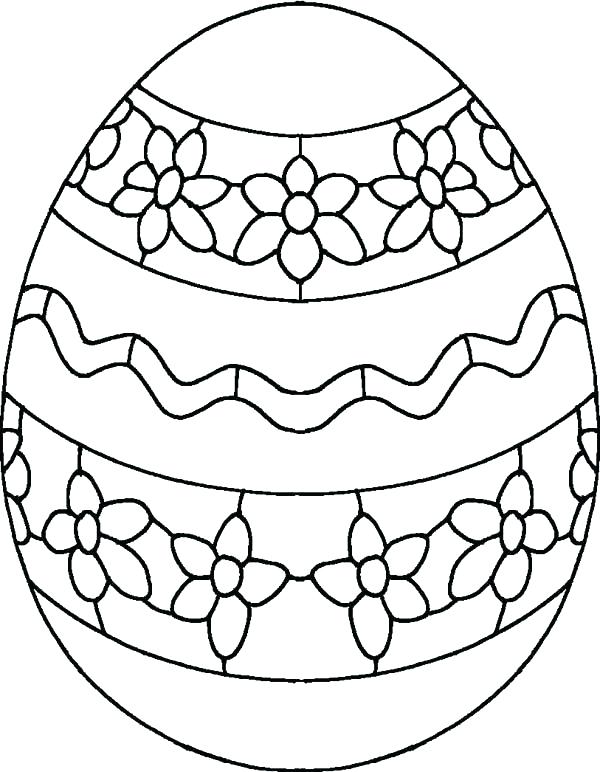 90 Printable Coloring Easter Eggs 47