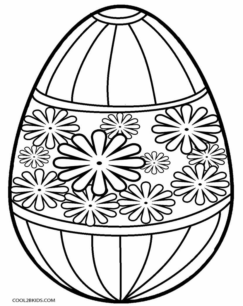 90 Printable Coloring Easter Eggs 55