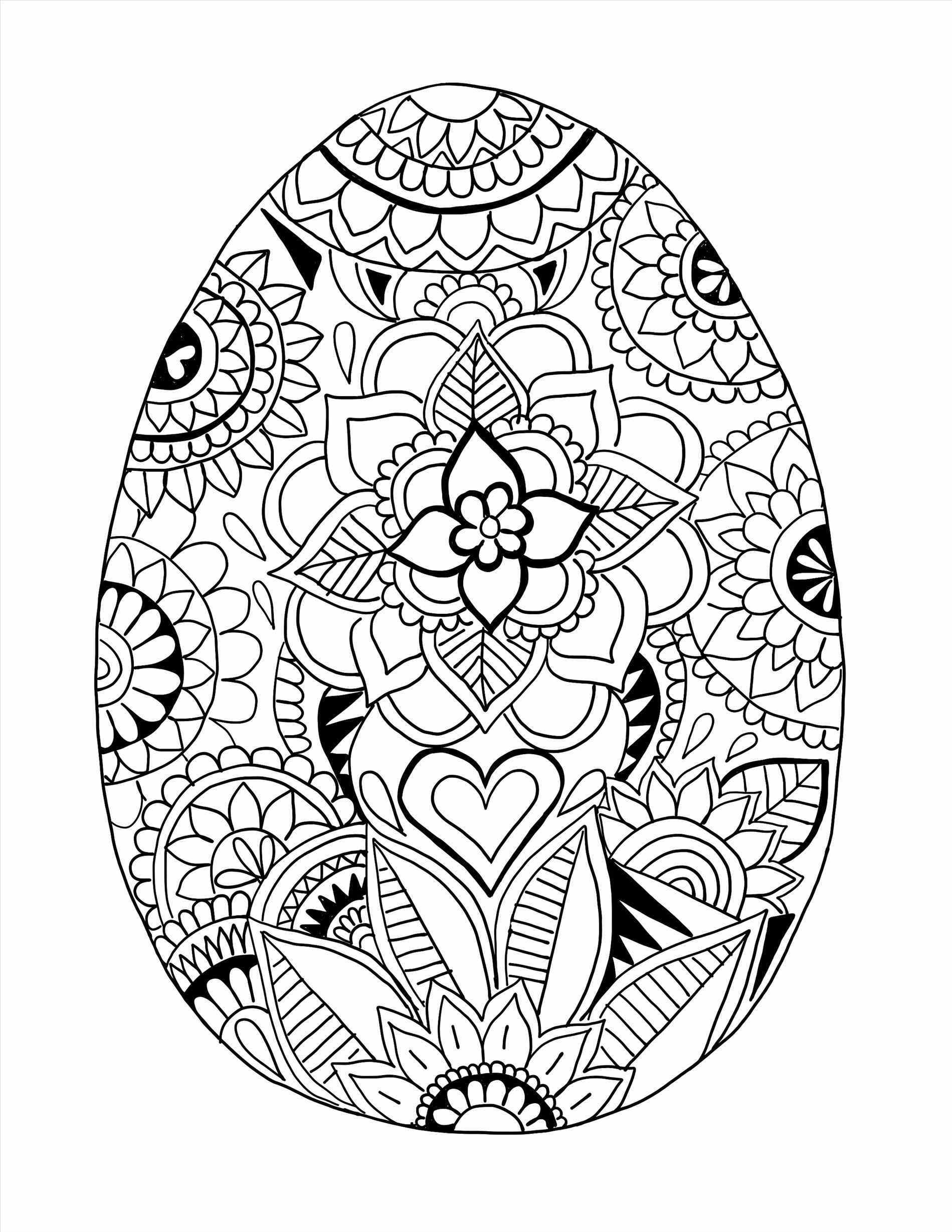 90 Printable Coloring Easter Eggs 63