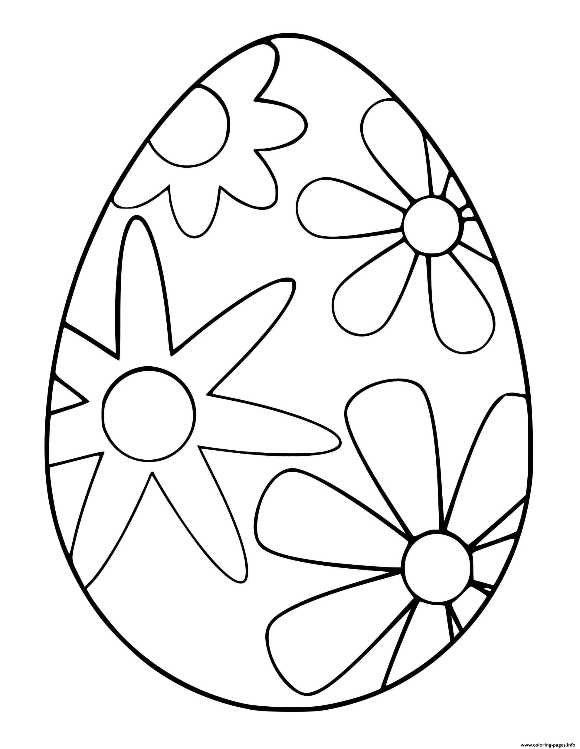 90 Printable Coloring Easter Eggs 64