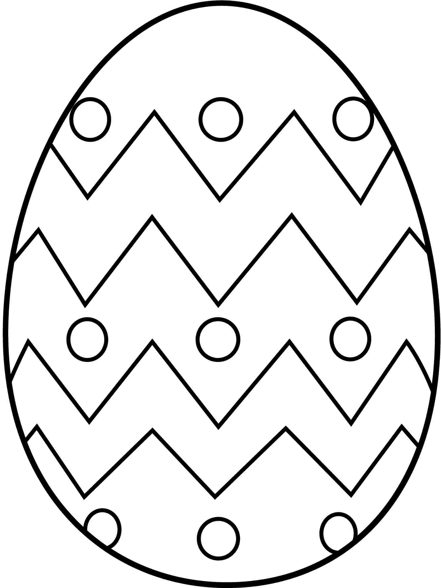 90 Printable Coloring Easter Eggs 65
