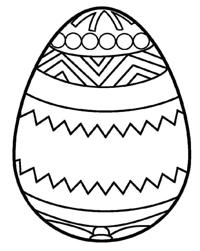 90 Printable Coloring Easter Eggs 73