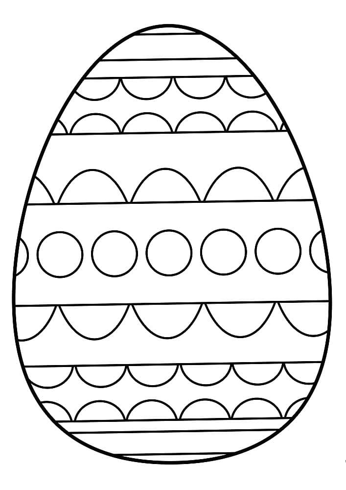 90 Printable Coloring Easter Eggs 74