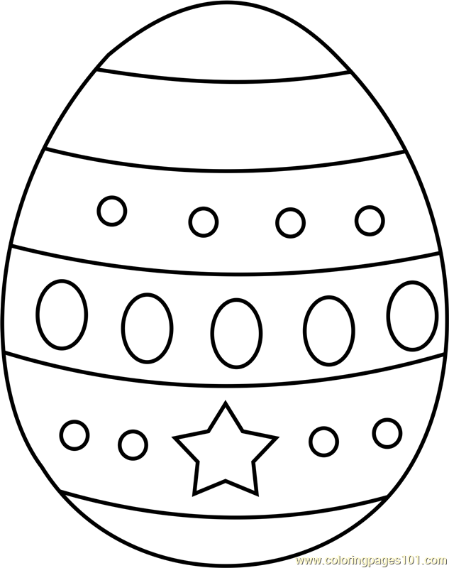 90 Printable Coloring Easter Eggs 8