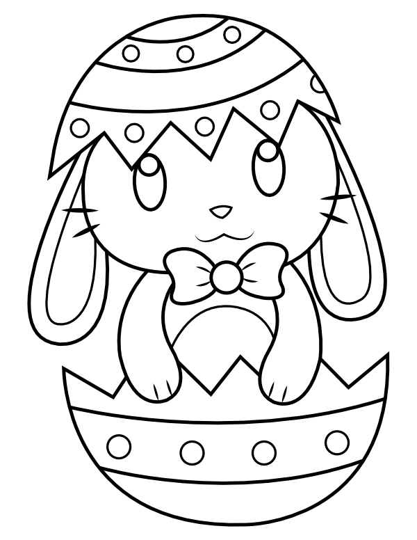 90 Printable Coloring Easter Eggs 9