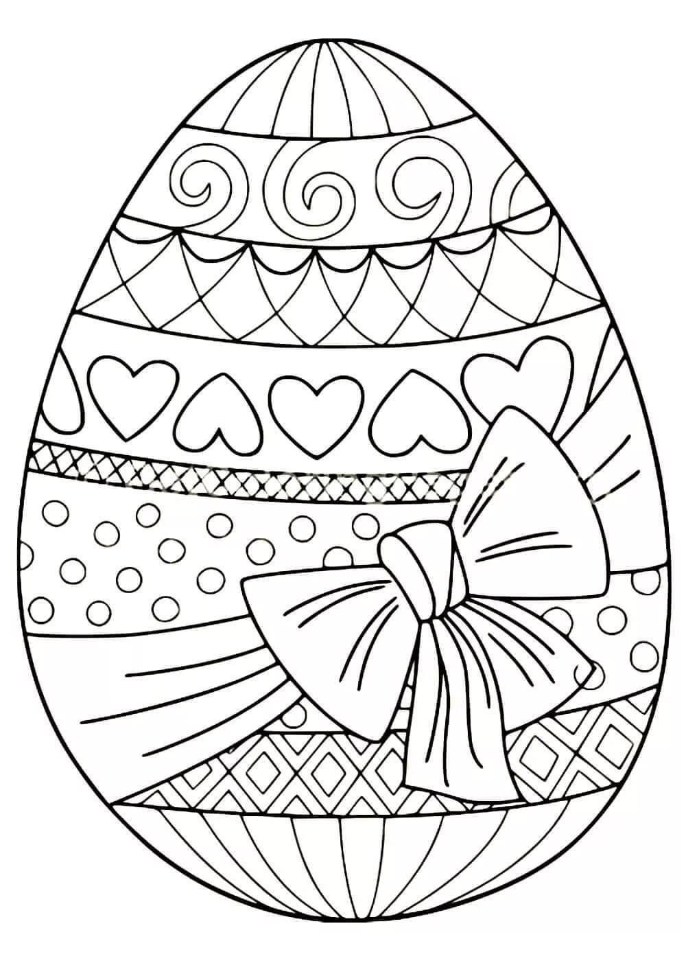 90 Printable Coloring Easter Eggs 90