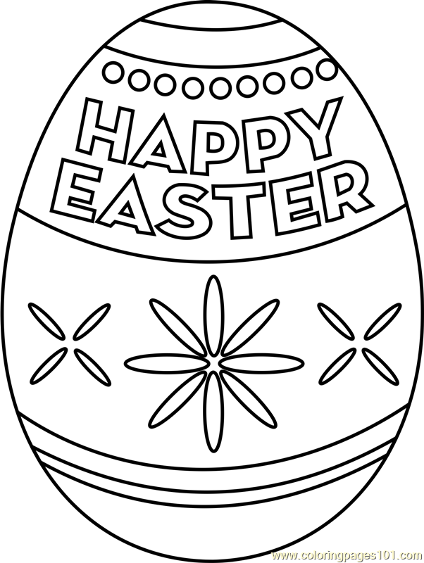 90 Printable Coloring Easter Eggs 96