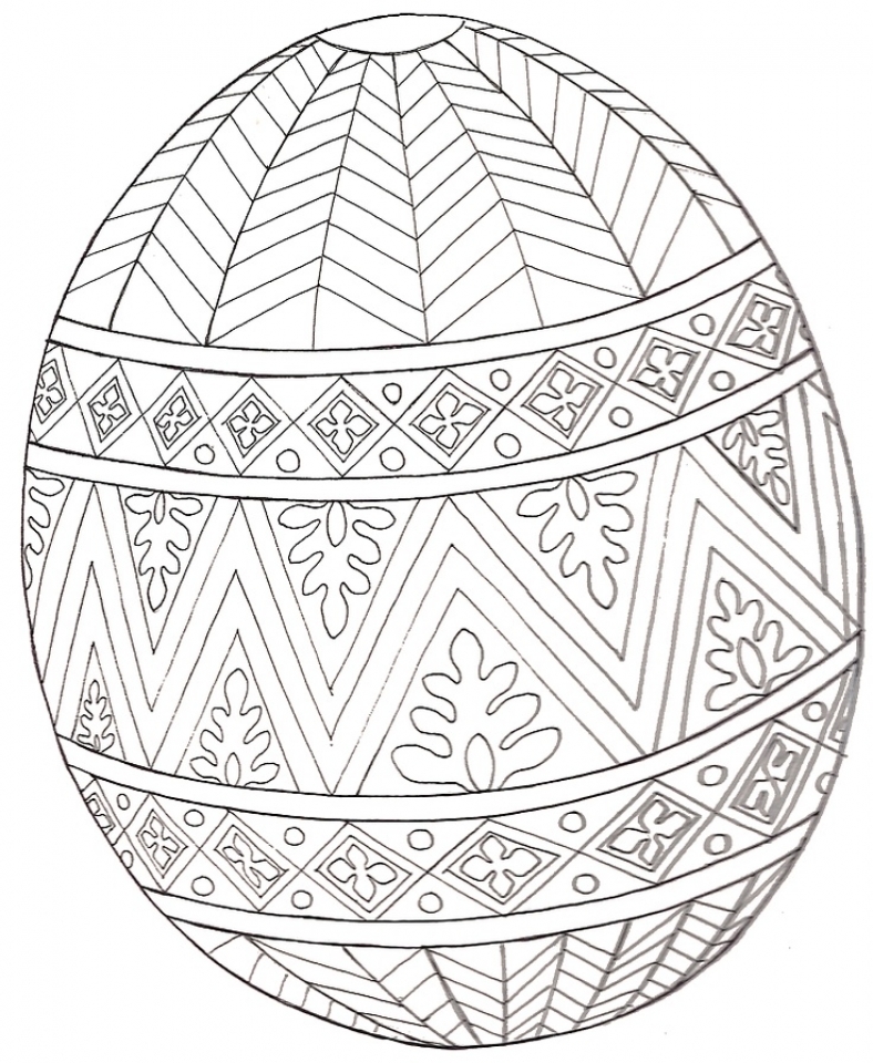 90 Printable Easter Eggs To Color 20