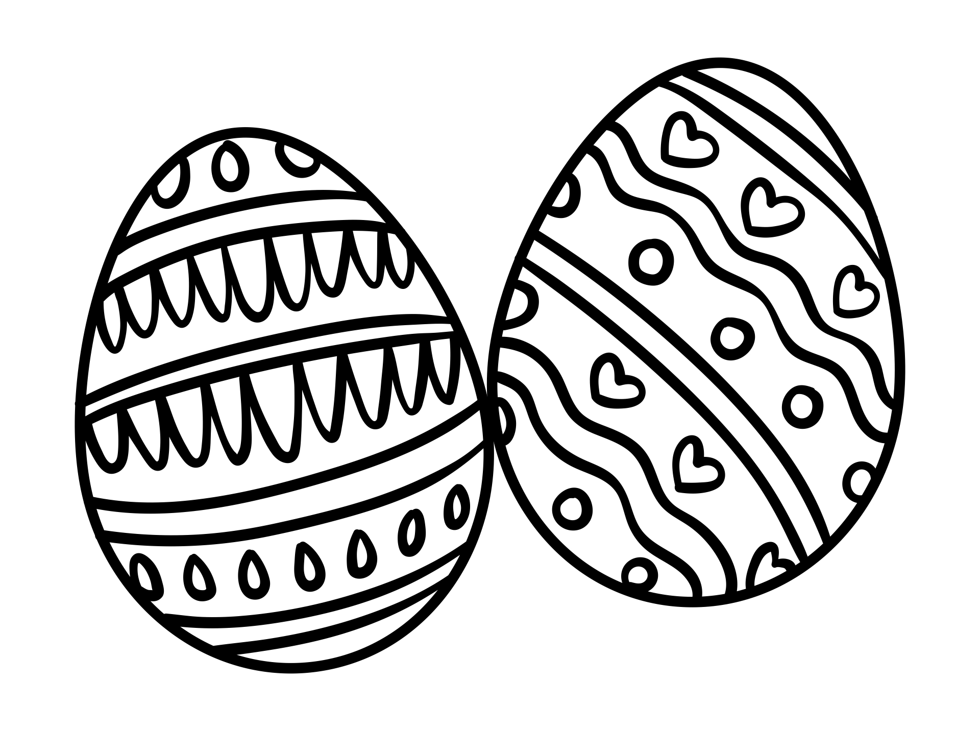 90 Printable Easter Eggs To Color 21