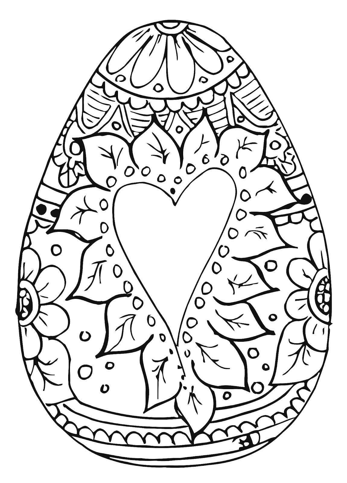 90 Printable Easter Eggs To Color 3