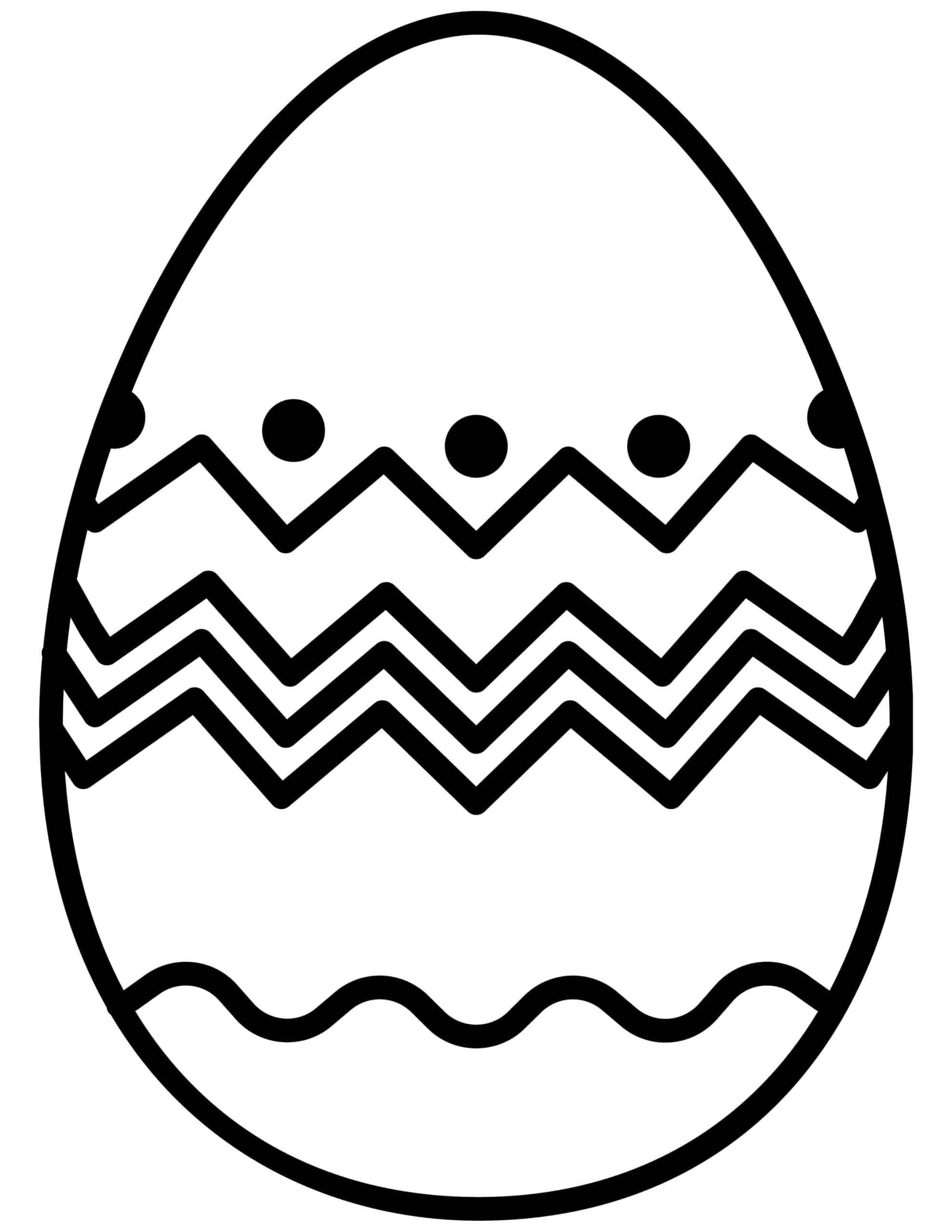 90 Printable Easter Eggs To Color 30