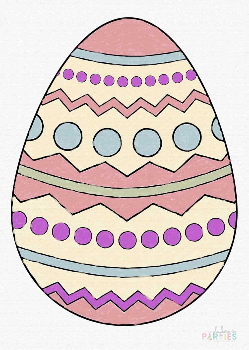 90 Printable Easter Eggs To Color 32