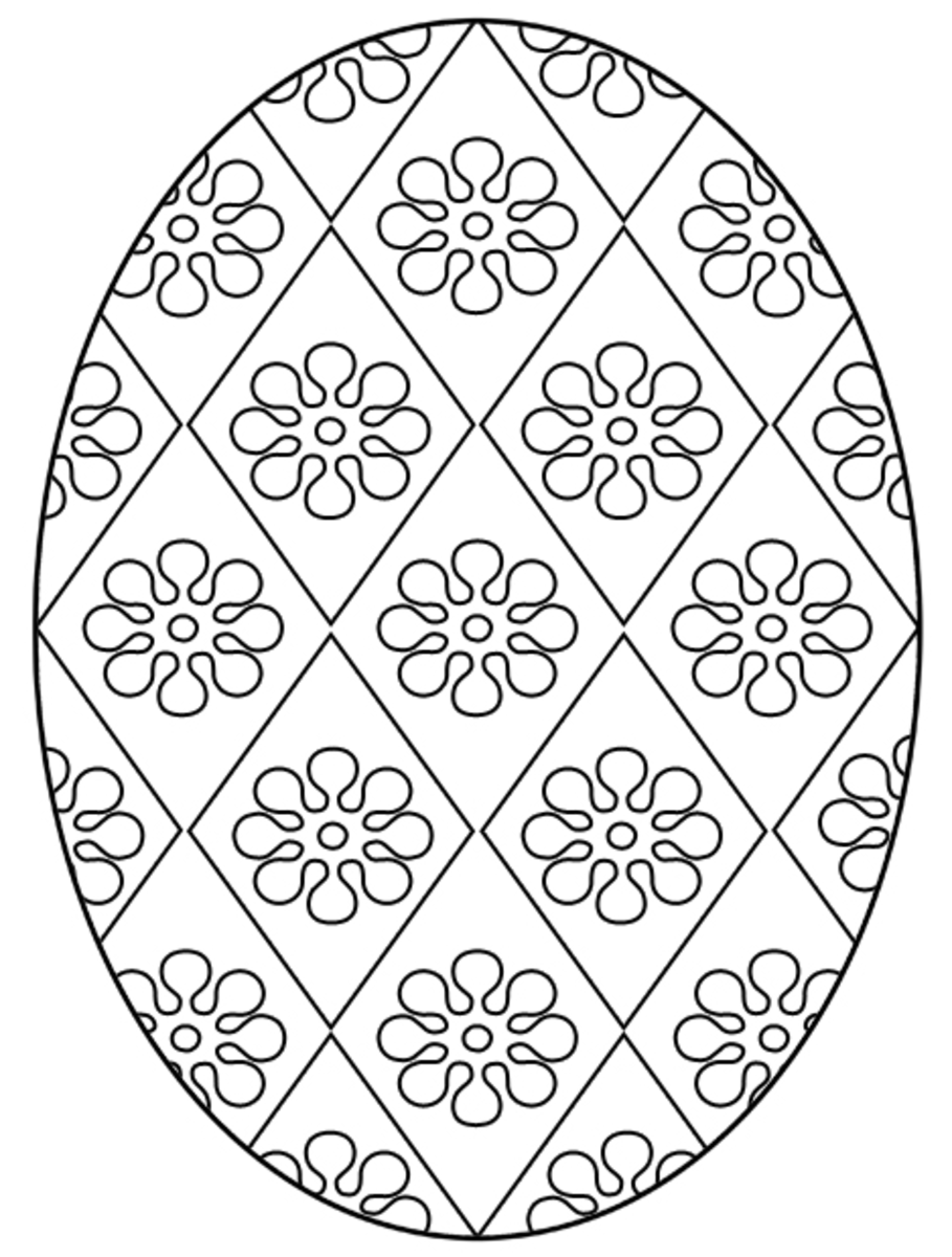 90 Printable Easter Eggs To Color 36