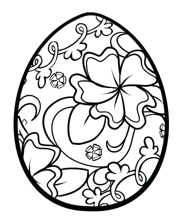 90 Printable Easter Eggs To Color 37