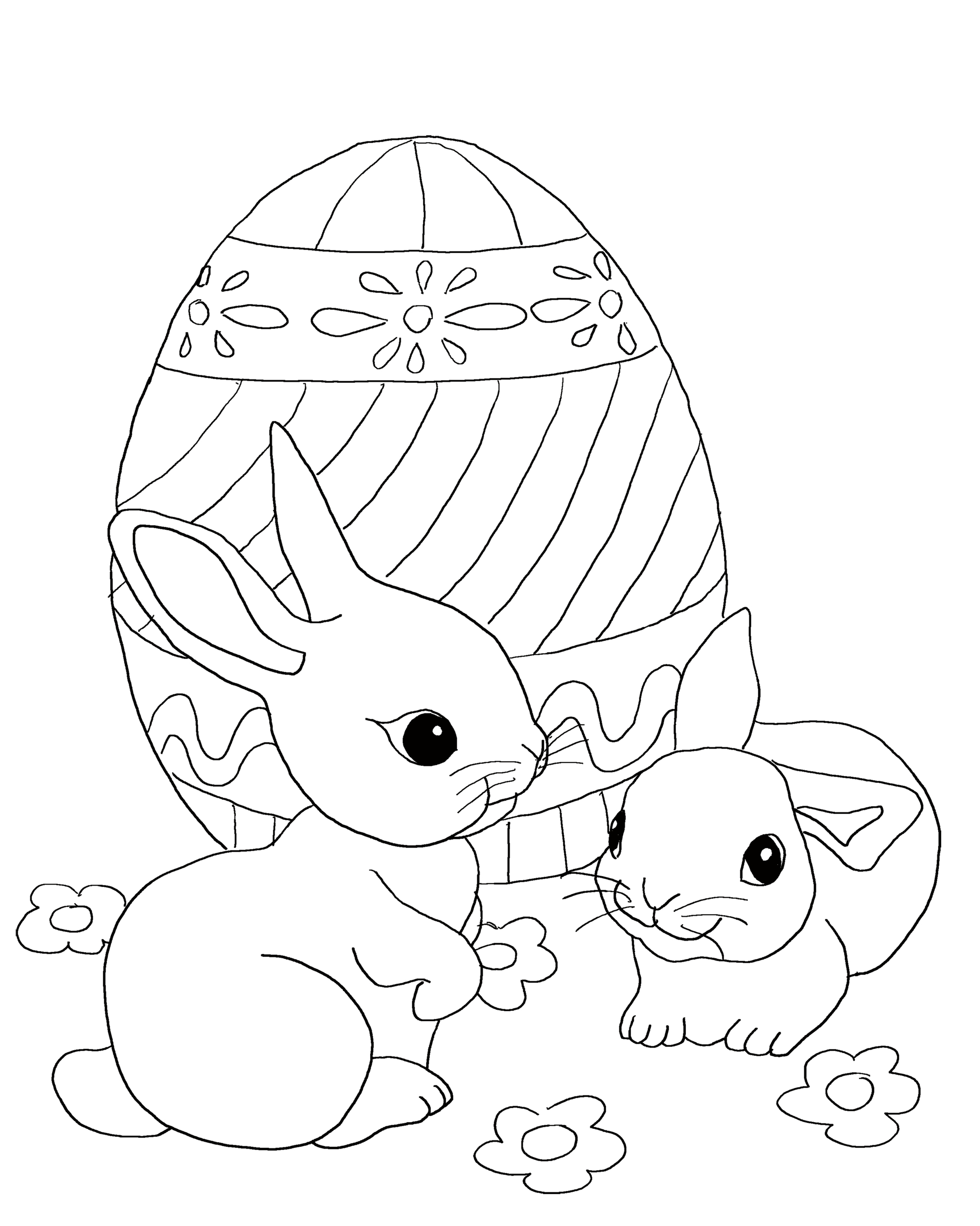 90 Printable Easter Eggs To Color 39
