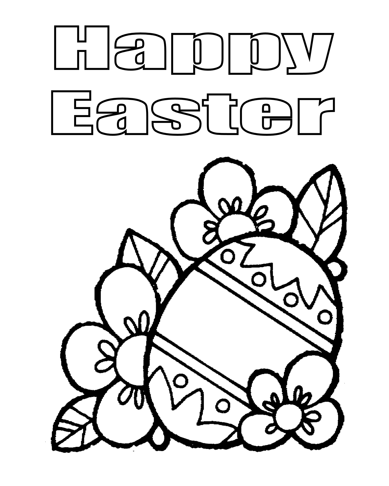 90 Printable Easter Eggs To Color 42
