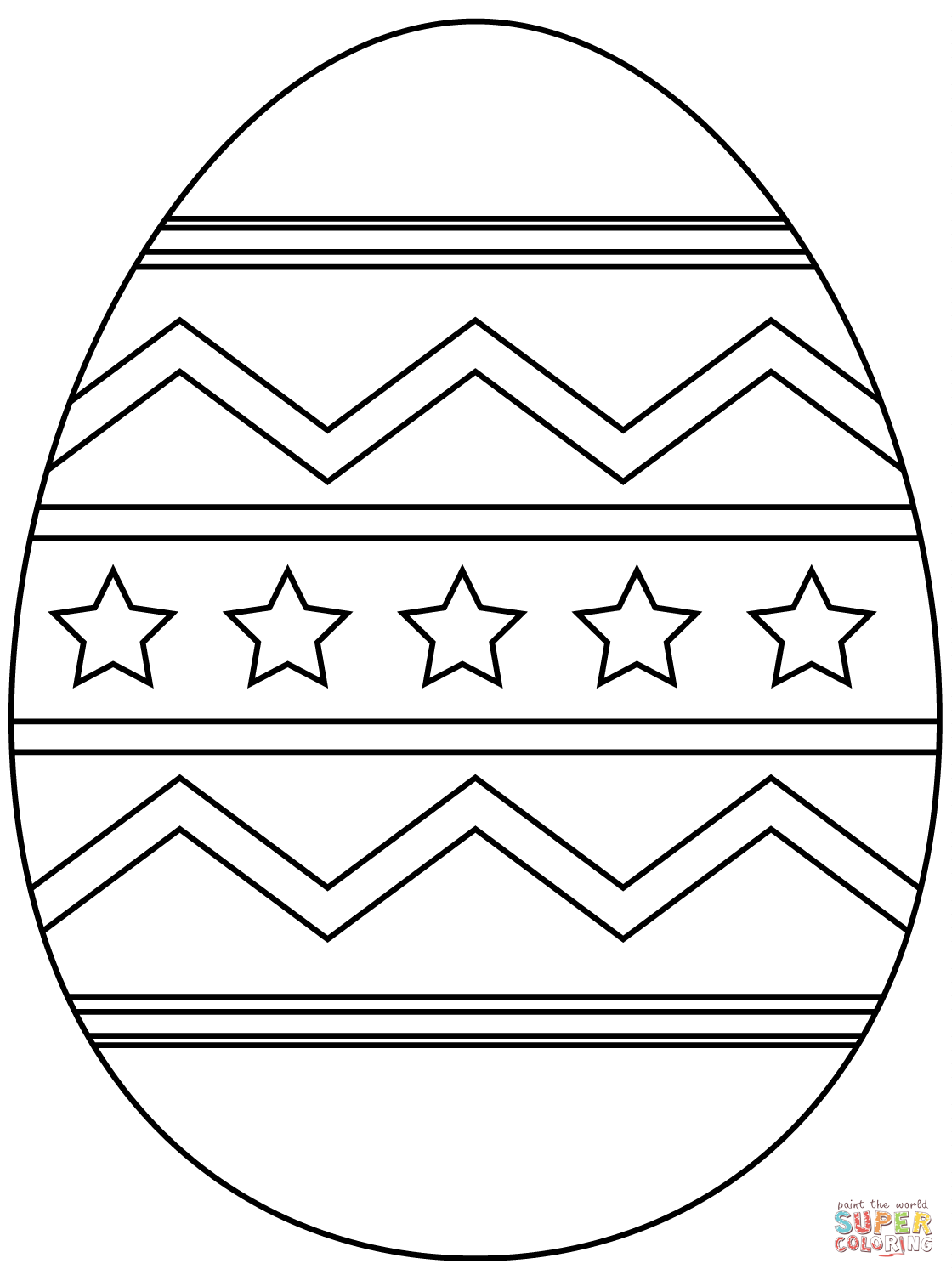 90 Printable Easter Eggs To Color 56
