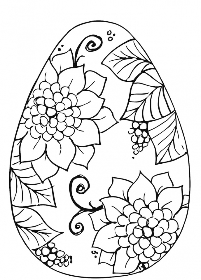90 Printable Easter Eggs To Color 6