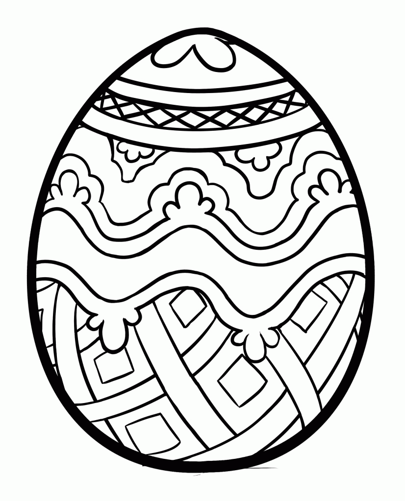 90 Printable Easter Eggs To Color 63