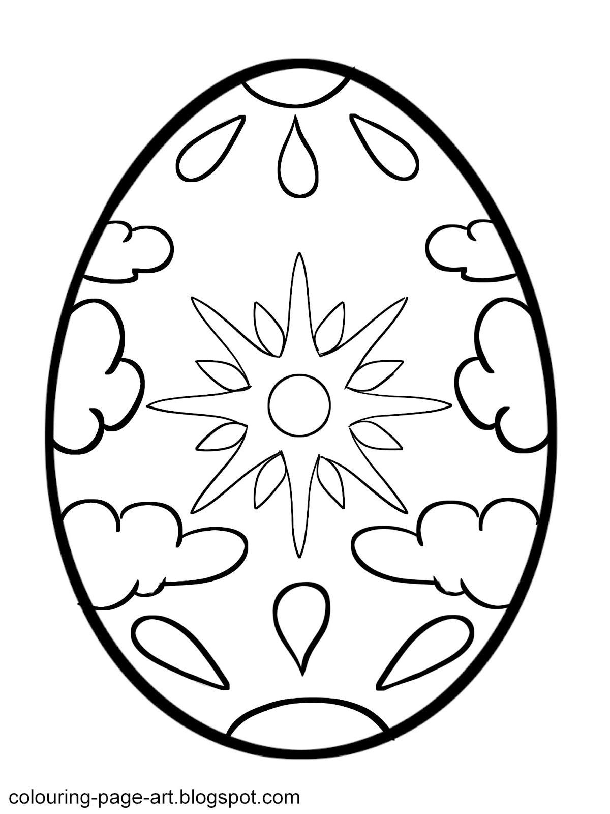 90 Printable Easter Eggs To Color 69