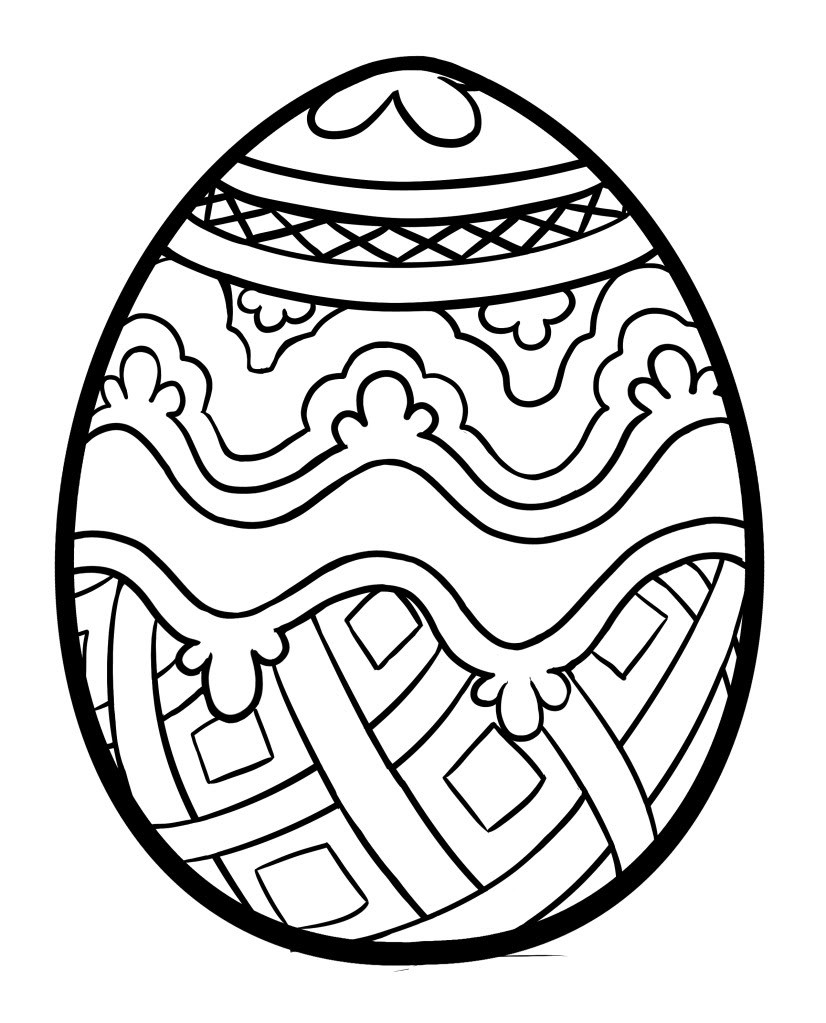90 Printable Easter Eggs To Color 75