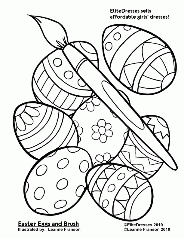 90 Printable Easter Eggs To Color 83