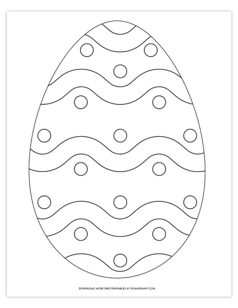 90 Printable Easter Eggs To Color 84