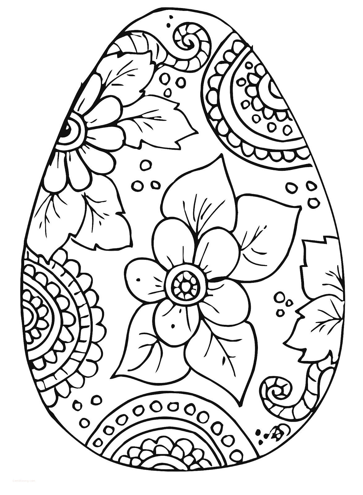 90 Printable Easter Eggs To Color 85