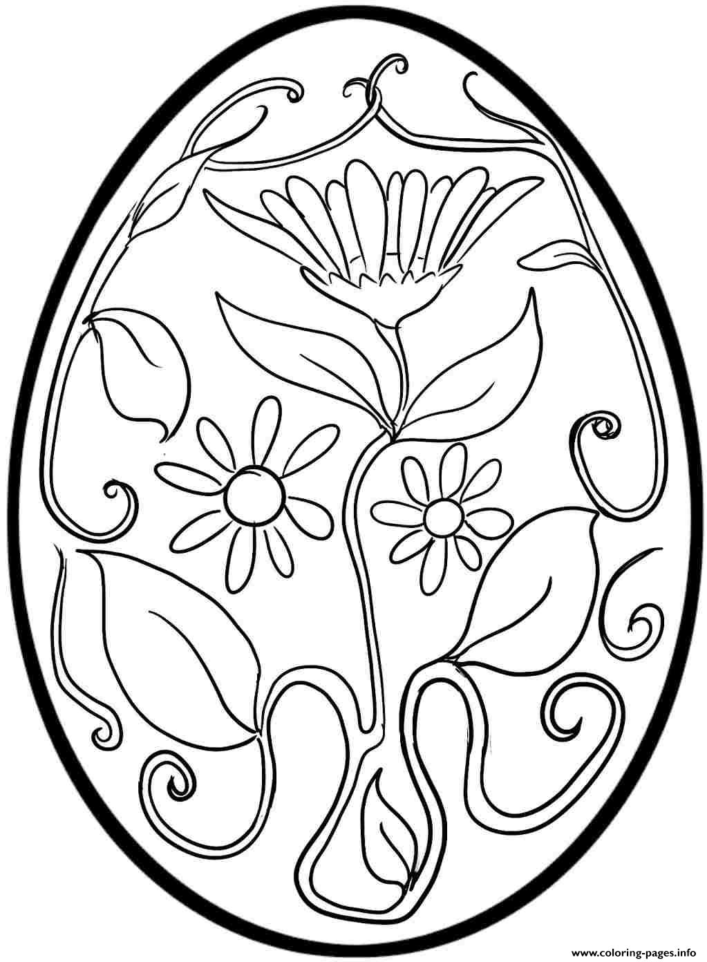 90 Printable Easter Eggs To Color 95