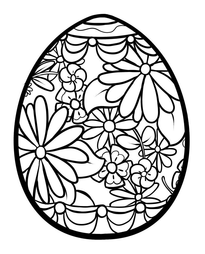 90 Printable Easter Eggs To Color 97