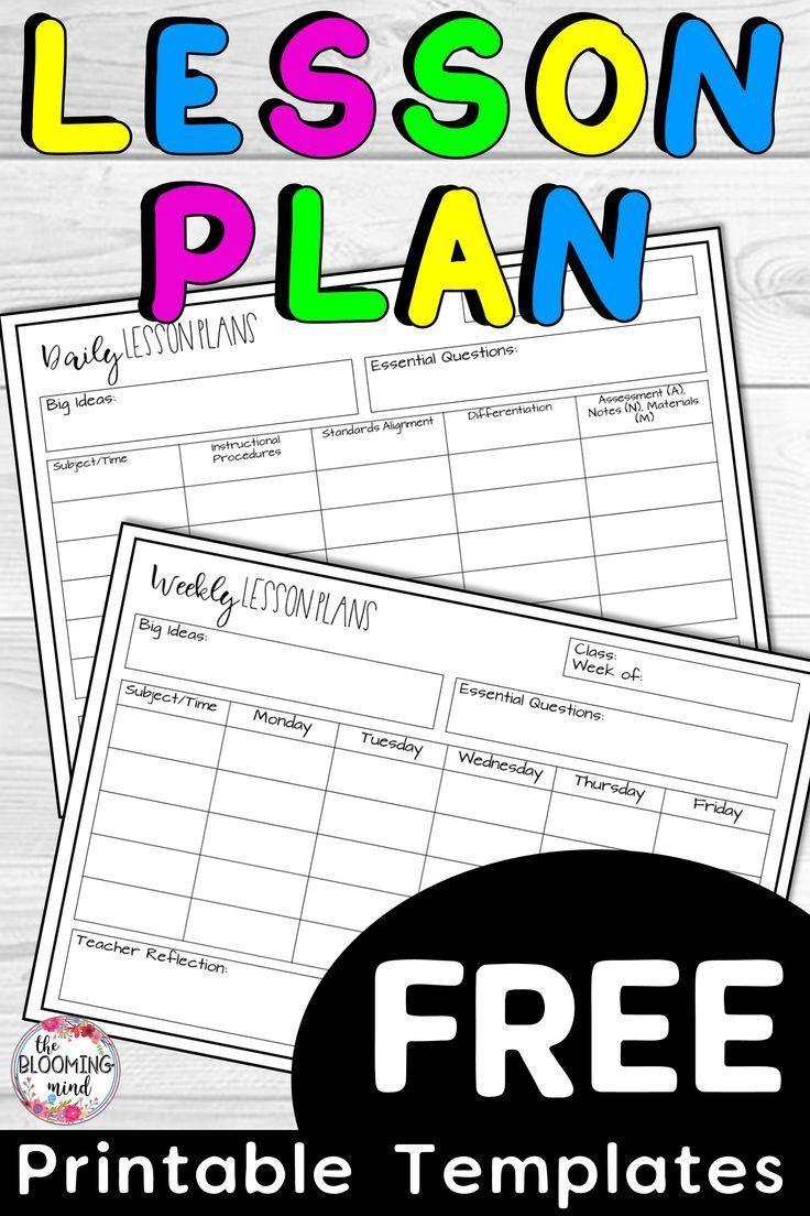 90 Printable Montessori Lesson Plan Template 17