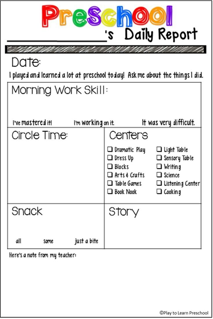 90 Printable Montessori Lesson Plan Template 4