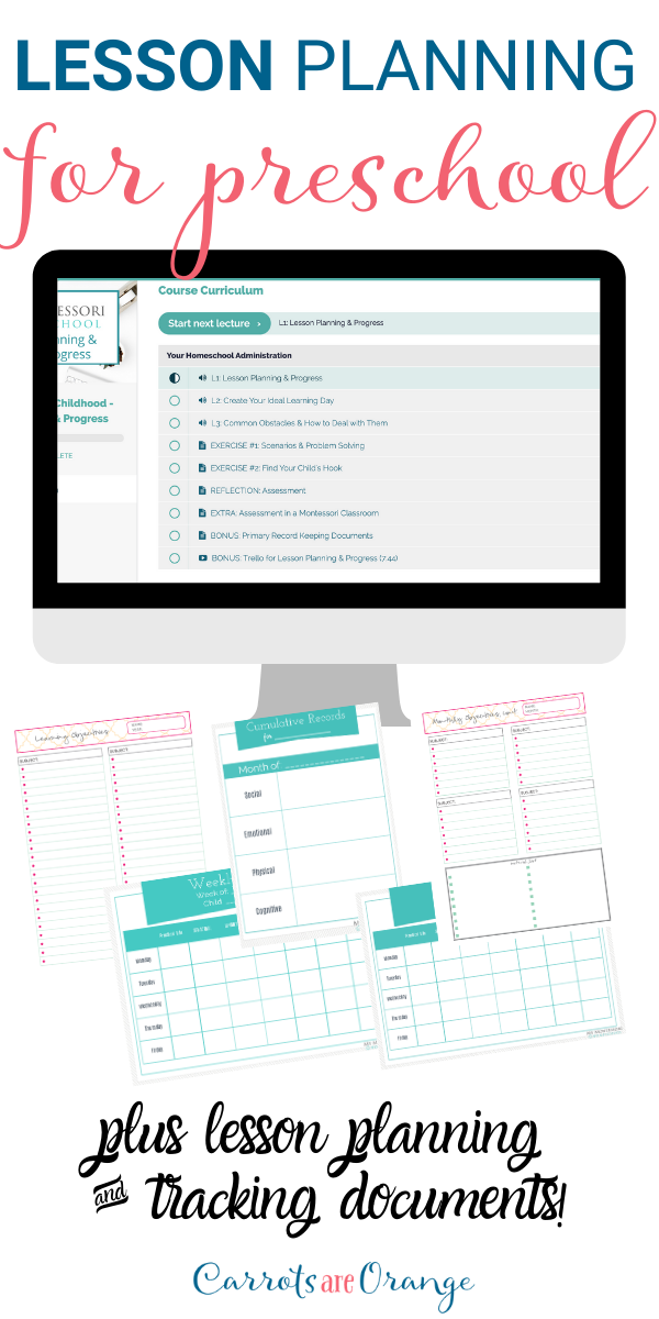 90 Printable Montessori Lesson Plan Template 50
