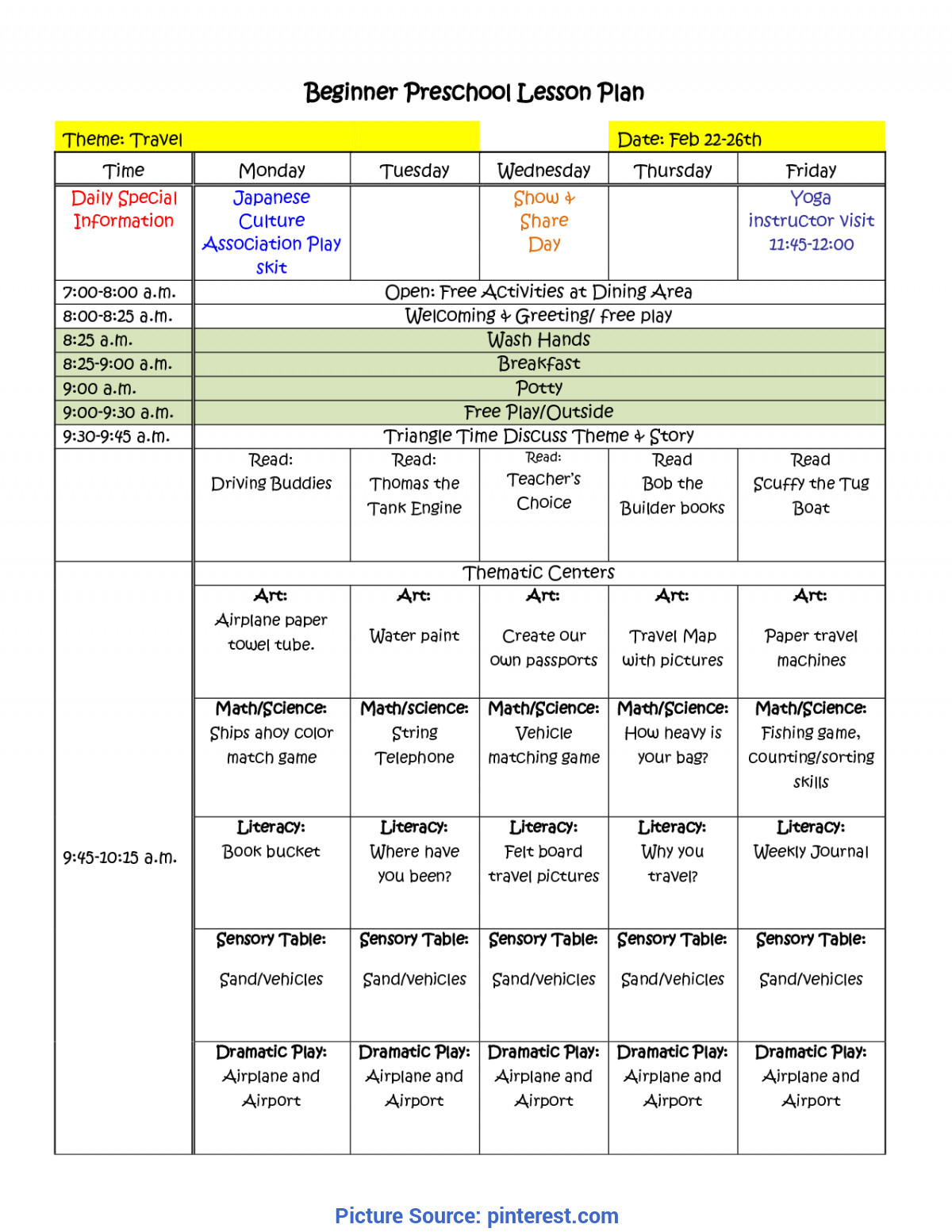 90 Printable Montessori Lesson Plan Template 75