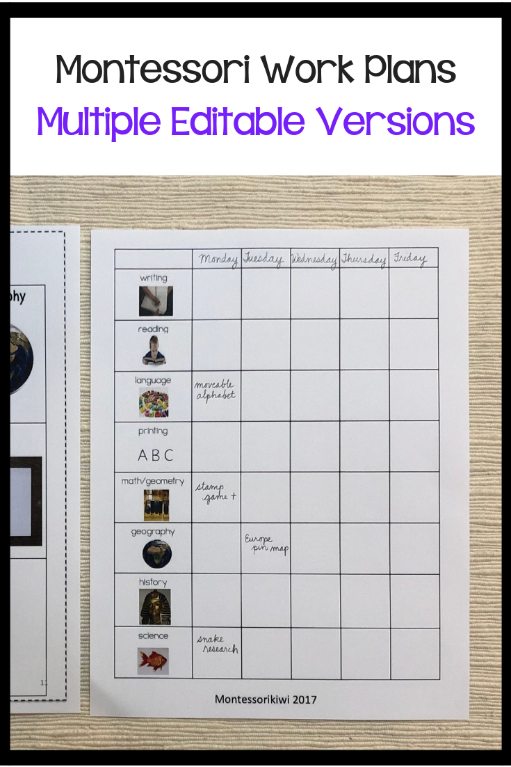 90 Printable Montessori Lesson Plan Template 79